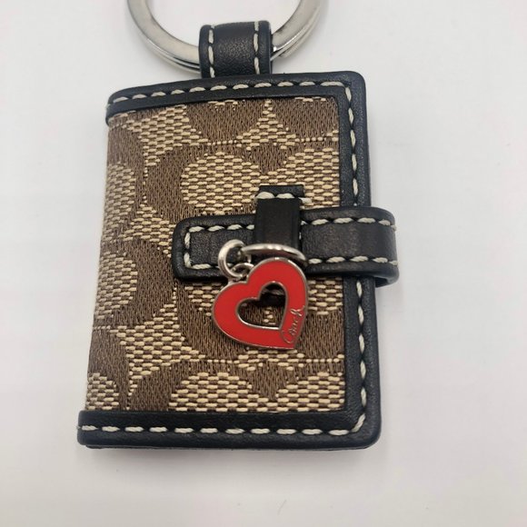 Coach Signature Photo Holder Keychain, NWOT - Picture 4 of 5